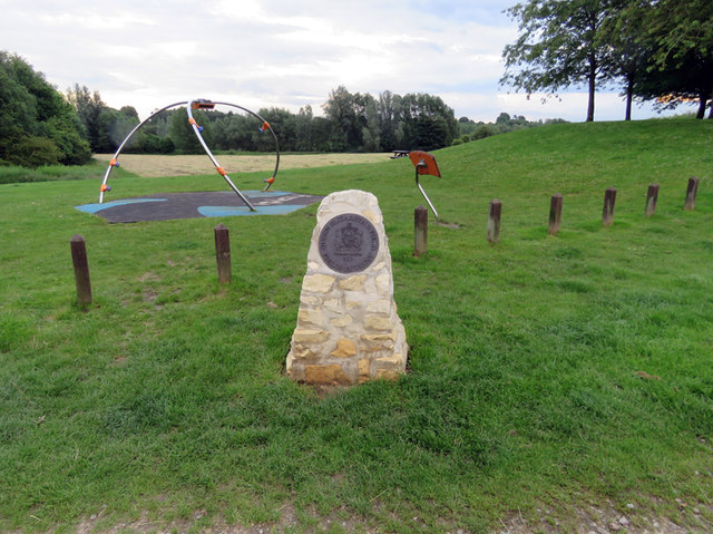 Queen Elizabeth II Field sign at Melton Country Park in LE13 1JQ