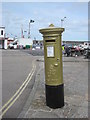 Gold 2012 Olympics Pillar Box For Helen Glover in TR18 4EF