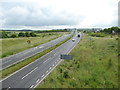 Looking east along the A303 from Porton Road bridge in SP4 7LZ