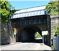 Railway bridge across Southfield Place in EH15 1DJ