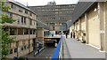 View along central precinct, University of Bath in BA2 7JT