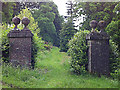 Gate piers, Castle Hill House in EX32 0RF