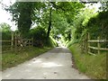Access road to Trehele Farm in PL21 0SA
