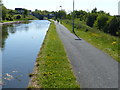 Towpath along the Union Canal in Edinburgh in EH11 4NA