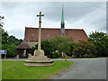 Bayford war memorial and church in SG13 8PY