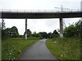 Bridge over cycle path in NG7 2TS