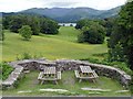 The terrace at Wray Castle in LA22 0JB