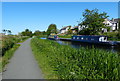 Narrowboats moored along the Union Canal at Ratho in EH28 8PD