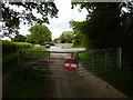 No Entry Gated Minor Road in BH25 5TA
