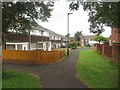Housing estate off Windsor Way, Kingston Park, Newcastle upon Tyne in NE3 2UT