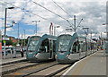 County and Forest trams at Hucknall in NG15 8HS