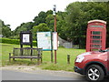 Bus stop and telephone kiosk at Godden Green in TN15 0JN