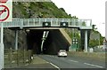 The A55 heading west into a tunnel in LL34 6NL