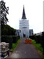 Renovating work being done on St Luke's church steeple in L23 0TX