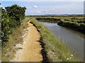 Footpath alongside the inlet, near Woodside in SO41 8AG