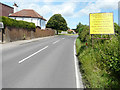 Advance notice beside Spinney Lane in CT3 3DJ