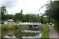 Swing bridge over the canal, Claverton in BA2 7BQ