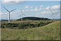 Wind turbines beside Drumgrain Plantation in G78 3DG
