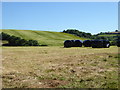 Hay bales in a field near Muttonmill Farm in PL12 6RD