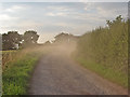 A bridle path, a tractor and a cloud of dust in Broxtowe District (B)