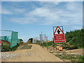 Road construction crossing farm track in NR13 6ND