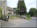 Lych gate, All Saints Church, Nailstone in CV13 0QX