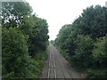 Railway heading south east from Coalville in LE67 4AS