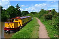 Narrowboat moored on the outskirts of Atherstone in CV9 1JH