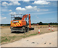 Digger south of Bell Farm in NR10 3SY