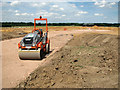 Road roller on the Northern Distributor Road in NR10 3SY