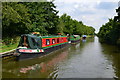 Narrowboats on Grand Union Canal near Kingswood in B94 6LX