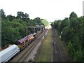 Northbound freight on the Midland main line in LE18 1HX