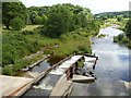 Fish ladder on the River Breamish in NE66 4HY