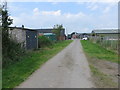 Track to New Buildings farm in ST15 8SL