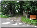 Gated entrance to 'The Kennels Cottage', near Pearsie in DD8 4RN