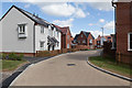 Part of Kinver Crescent, Crowdhill Green housing development in SO50 8FE