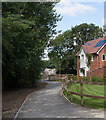 Path from Kinver Crescent to phase 3 of Crowdhill Green housing development in SO50 8FE
