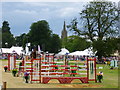 Show jumping in the main ring - Heckington Show 2016 in Heckington