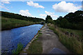 Huddersfield Narrow Canal towards lock #30E in HD7 6LR