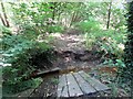 Collapsed footbridge, The Alders in BN5 9RS