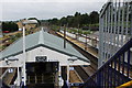 New Barnet station: Platforms 1 and 2 from footbridge in EN4 8BU