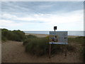 Informative sign at Winterton in NR29 4BQ