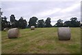 Round bales, Caynham Camp in SY8 3BL