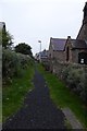 Path behind the Church in NE66 3FN