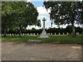 Cross of sacrifice in Marham Cemetery in PE33 9JL