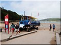 The Salcombe ferry transporter tractor in TQ8 8LQ