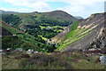 Looking down the Sychnant Pass in LL34 6TB