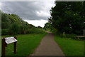 National Cycle Route 1 through Witham Way Country Park in PE21 9LR