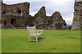 Seat at Tantallon Castle in EH39 5PN