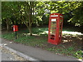 Telephone Box & Stanton Chare Postbox in IP31 2FF